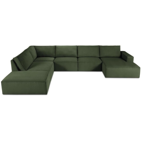 Sofa panoramiczna 7 os. Carlo w sztruksowej tkaninie Milo Casa