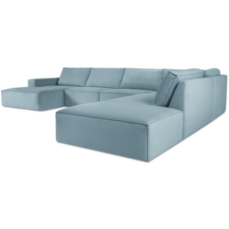 Carlo 7-seater panoramic sofa in Milo Casa corduroy fabric