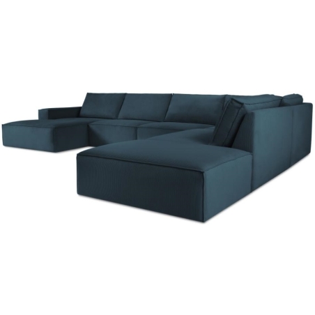 Sofa panoramiczna Carlo 7 os. w sztruksowej tkaninie producenta Milo Casa.
