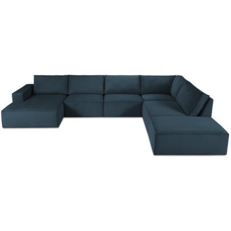 Sofa panoramiczna 7 os. Carlo w sztruksowej tkaninie Milo Casa