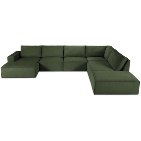 Sofa panoramiczna 7 os. Carlo w sztruksowej tkaninie Milo Casa