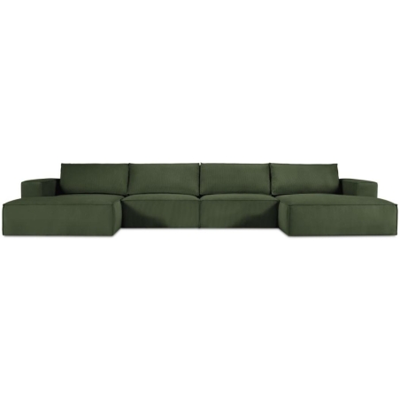 Panoramic sofa 5 seater. Carlo 372/166 in Milo Casa corduroy fabric