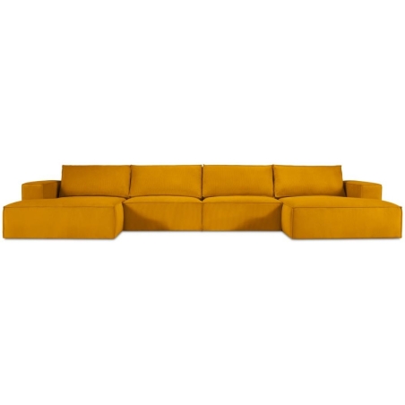 Sofa panoramiczna 5 os. Carlo 372/166 w sztruksowej tkaninie Milo Casa
