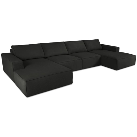 Panoramic sofa 5 seater. Carlo 372/166 in Milo Casa corduroy fabric
