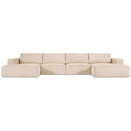 Panoramic sofa 5 seater. Carlo 372/166 in Milo Casa corduroy fabric