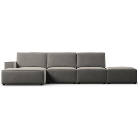 Sofa narożna 5 os. Carlo w aksamitnej tkaninie Milo Casa
