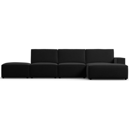 Corner sofa 5 seater. Carlo in velvet fabric by Milo Casa
