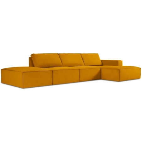 Corner sofa 5 seater. Carlo in Milo Casa corduroy fabric