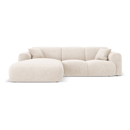 Sofa narożna 4-osobowa Nolio 260x170 Cosmopolitan design jasnobeżowa lewa