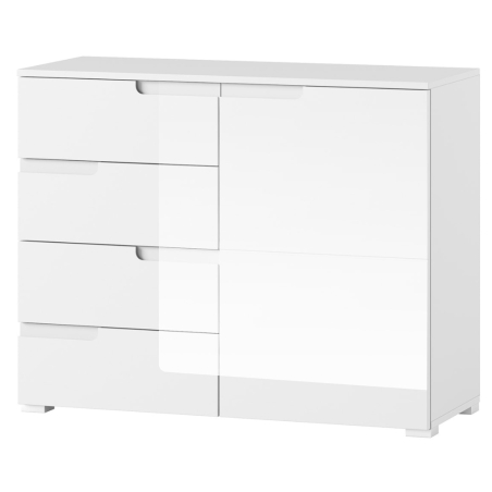 Chest of drawers Selene white gloss Type 05 Szynaka Meble