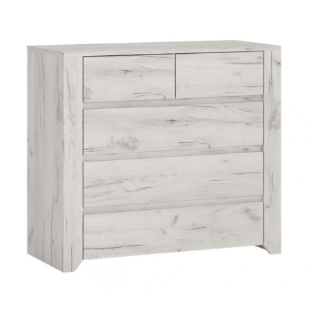 Chest of drawers Angel Type 43 Oak White Craft Meble Wójcik