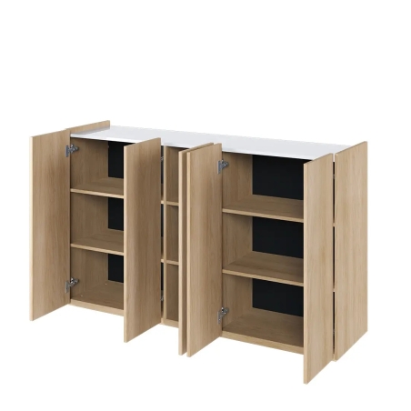 Easy EA-01 dresser oak scandi/white gloss Lenart