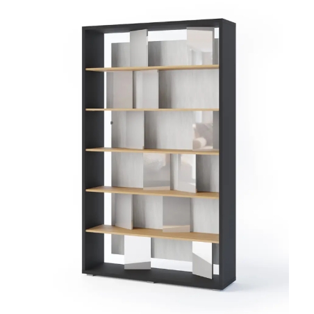Bookcase FITT FP-01 glossy grey Lenart