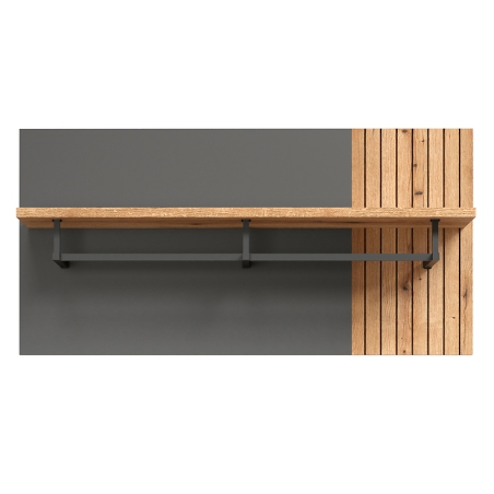 Wieszak ścienny Esteban 80cm WIE/80PN grafit/dąb evok BRW