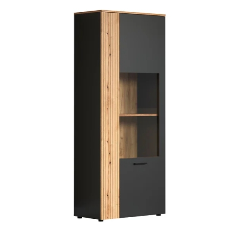 Esteban 80cm cabinet REG1W1D/80 graphite/oak evok BRW