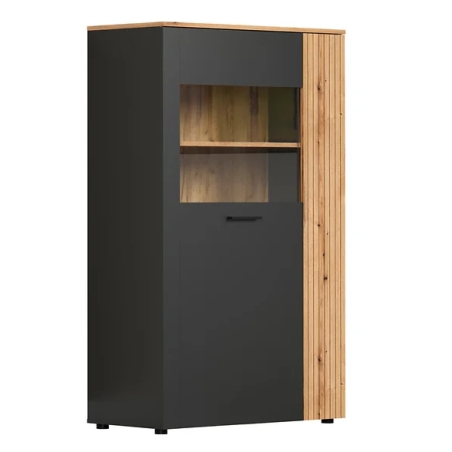 Esteban 90cm cabinet REG1W1D/90 graphite/oak evok BRW