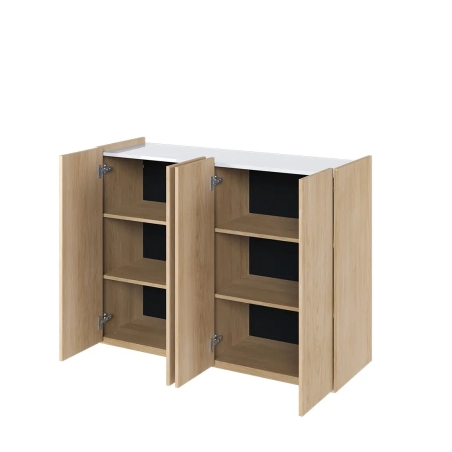 EASY EA-02 dresser oak scandi/white gloss Lenart