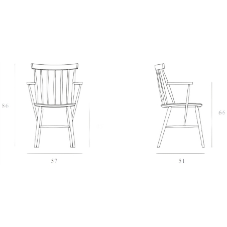 Antilla chair B-9850 Beech Paged