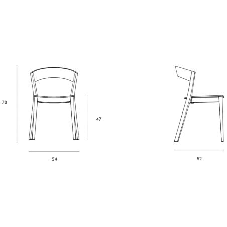 Archer chair A-4801 Natural oak M00 Paged