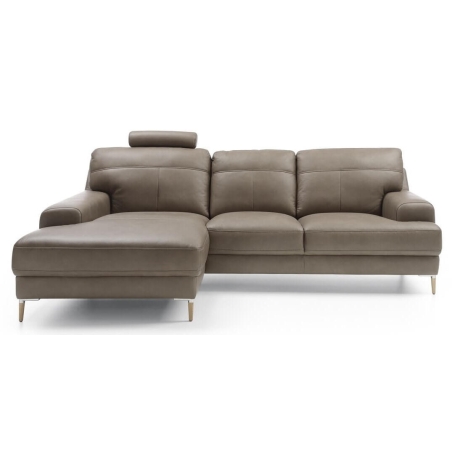 Corner side - Left, Gala Collezione leg colours - Beech nature, Gala Madras - Madras leather G-170 frappe, colour - Shades of brown