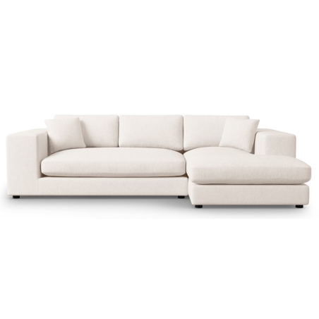 Sofa narożna Tendance tkanina strukturalna Christian Lacroix biała prawostronna