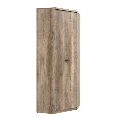 Malcolm wardrobe 74.5cm x 205.5cm x 74.5cm Black Red White