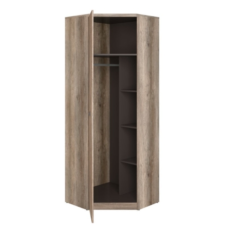 Malcolm wardrobe 74.5cm x 205.5cm x 74.5cm Black Red White