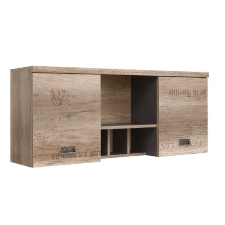 Malcolm cabinet 120cm x 51cm x 31cm Black Red White
