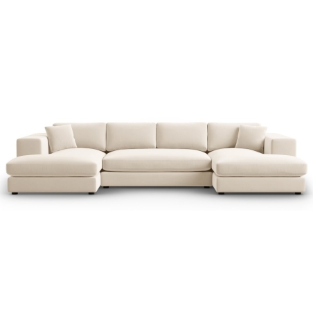Tendance velvet panoramic corner sofa Christian Lacroix