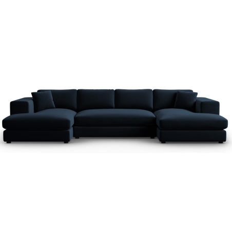 Tendance velvet panoramic corner sofa Christian Lacroix