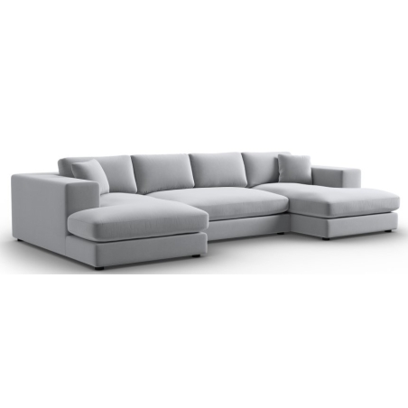 Tendance velvet panoramic corner sofa Christian Lacroix