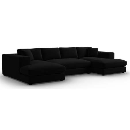 Tendance velvet panoramic corner sofa Christian Lacroix