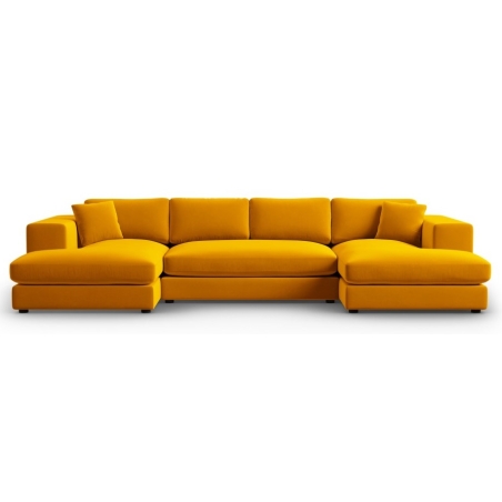 Tendance velvet panoramic corner sofa Christian Lacroix