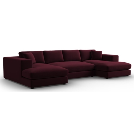 Tendance velvet panoramic corner sofa Christian Lacroix