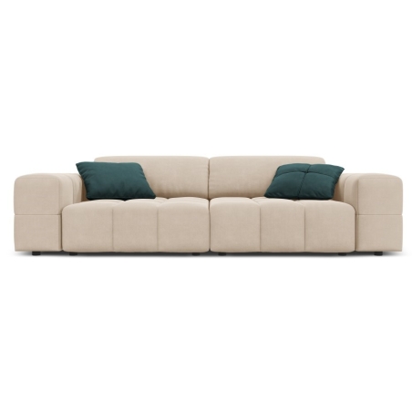 Luc three-seater sofa in velour by Christian Lacroix
