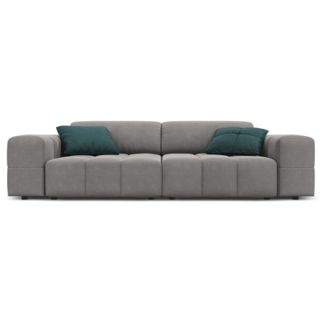Sofa trzyosobowa Luc welur Christian Lacroix jasny szary