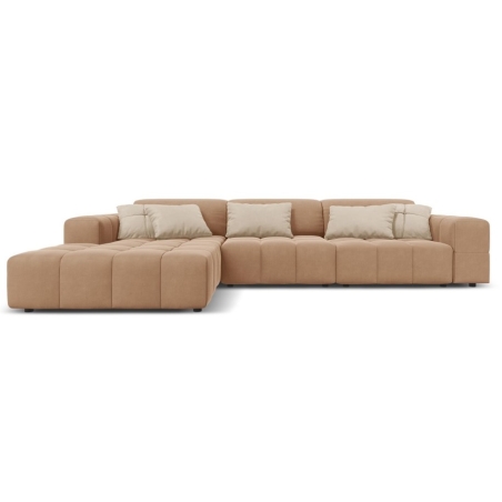 Corner side - Left, colour - shades of beige, Christian Lacroix Luc Welur - Dark Beige (Riv24)