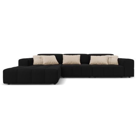 Luc 4-seater sofa bed in velour by Christian Lacroix
