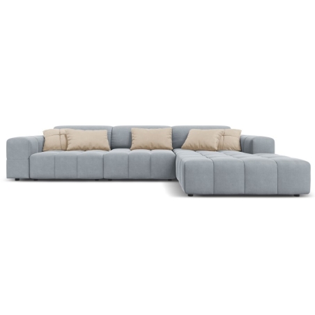 Luc 4-seater sofa bed in velour by Christian Lacroix
