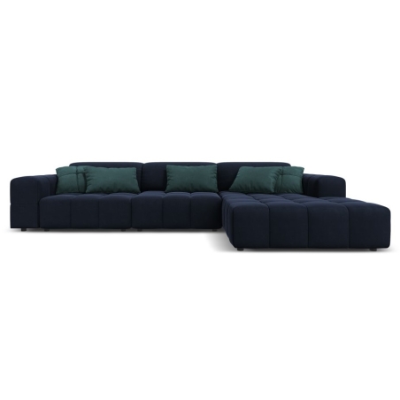 Luc 4-seater sofa bed in velour by Christian Lacroix