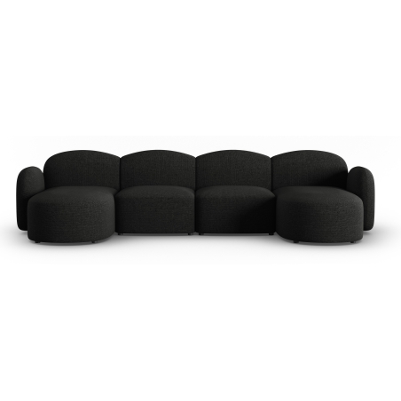 Blair chenille Micadoni 6-seater panoramic sofa bed