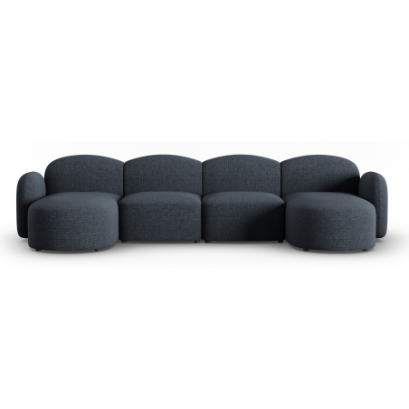 Blair chenille Micadoni 6-seater panoramic sofa bed