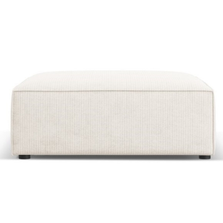 Arendal chenille footstool with corduroy effect Cosmopolitan Design