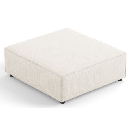 Arendal chenille footstool with corduroy effect Cosmopolitan Design