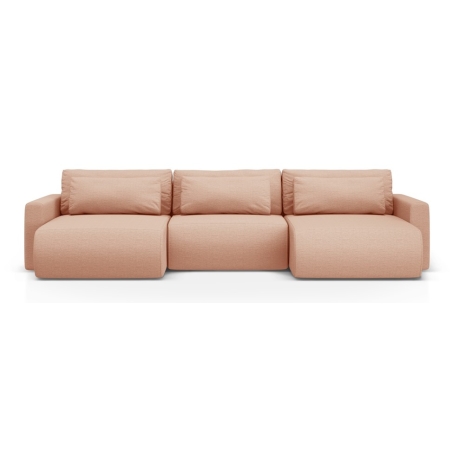 4-seater corner sofa with sleeping function Belfast Structural fabric Cosmopolitan-design