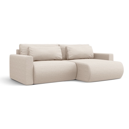 3-seater corner sofa with sleeping function Belfast Structural fabric Cosmopolitan-design