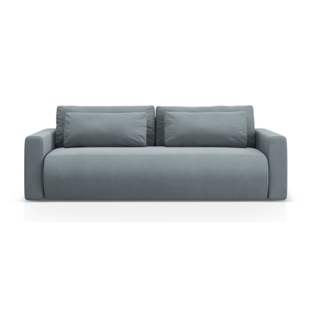 Sofa 3-os. z funkcją spania Belfast Welur Cosmopolitan-design niebieska