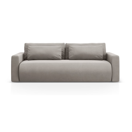Sofa 3-os. z funkcją spania Belfast Welur Cosmopolitan-design szara