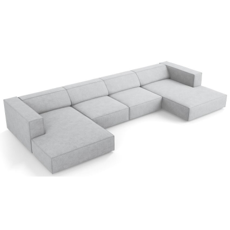 6-seater Arendal chaise lounge sofa with corduroy effect Cosmopolitan Design