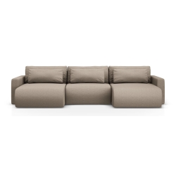Kolor tapicerki: shades of beige Structural fabric Belfast Cosmopolitan-design: Dark Beige (HerTru) 